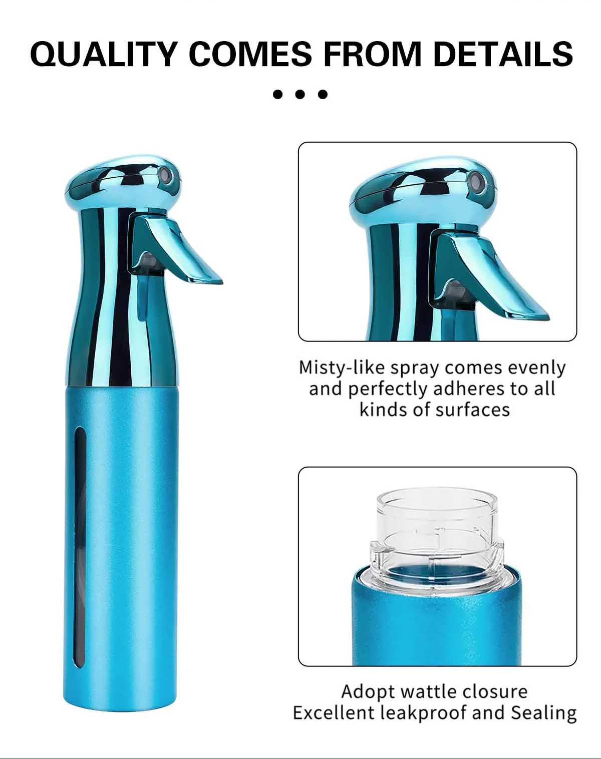 Beschichtung Spray Flasche Salon Haarschnitt Gießkanne Langlebige Spezialität Barber Nachfüllbare Flaschen Stylist Friseur Werkzeuge – Detail 6