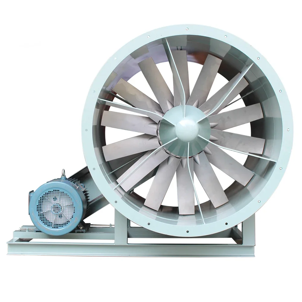# Extractor de aire de ventilador de flujo axial con ventilador bifurcado de ventilación industrial para HVAC