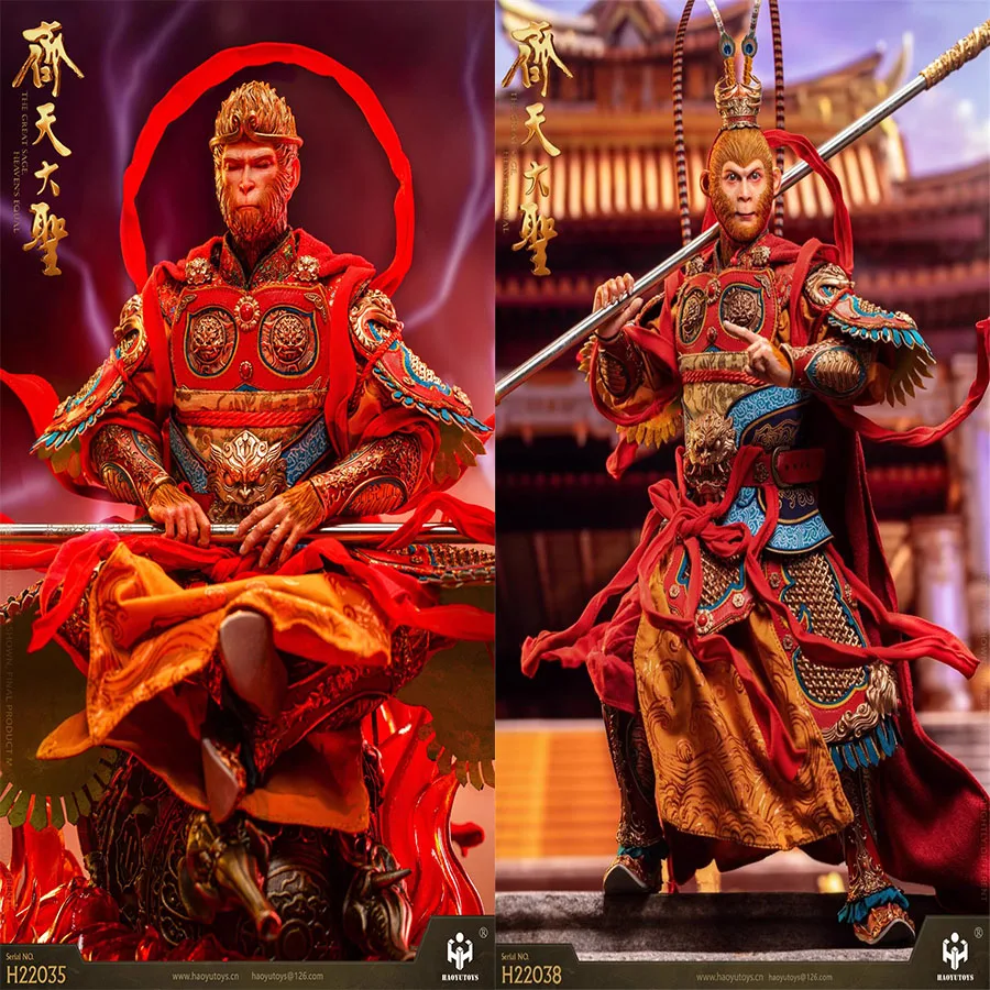 

HAOYUTOYS H22035 H22038 1/6 Soldier Sun Wukong Great Sage Equal to Heaven 12'' Action Figure Model Toy In Stock