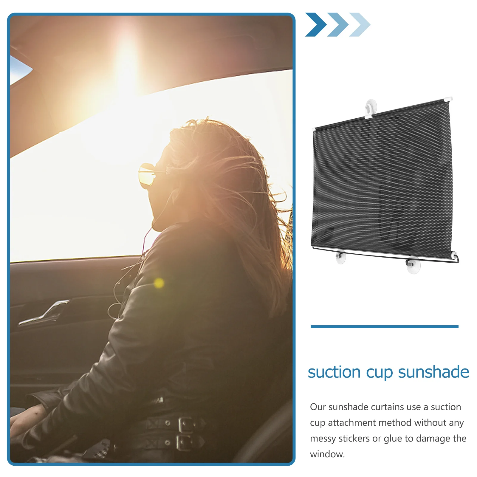 شفط كأس ظلة الستار لا الحفر ضوء حجب غطاء النافذة القابلة للإزالة الخصوصية أعمى للشقق مكاتب شرفة #4