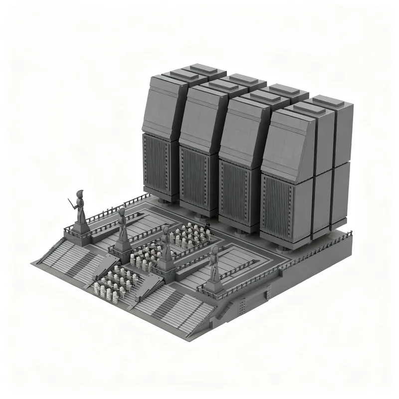 10675pcs MOC Star Battle Ultimate Collector Series SW - Temple Entrance Model Building Blocks Creative 3D Education Collection