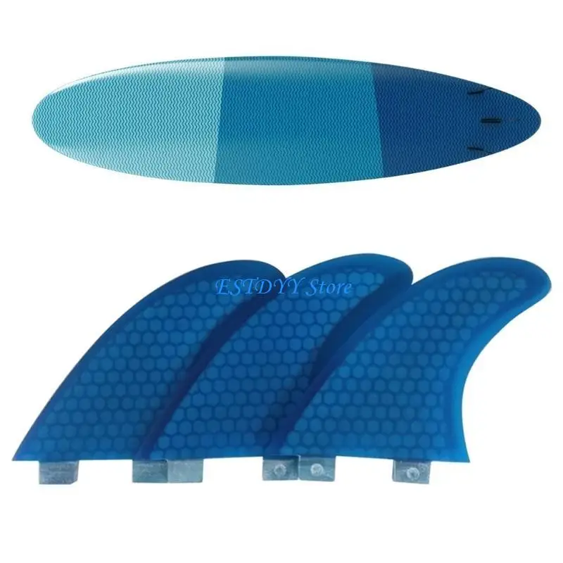 

G6DE Fin Dock Surfing Fin Long Board Paddle Board Surfboard Tail Rudders Kayaks Fin