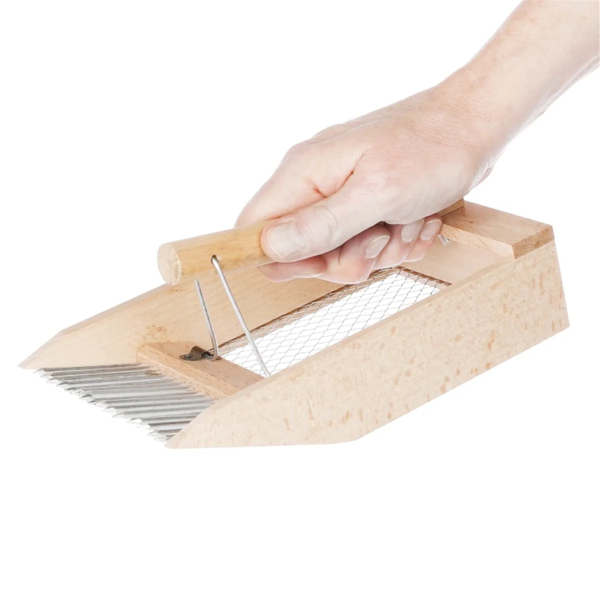 Berry Picker with Stainless Steel Comb Blueberry Rake Blueberry Raspberry Picker with Storage Basket