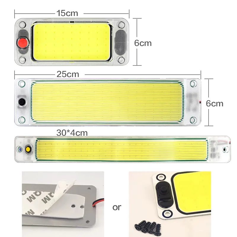 Truck Carriage Lights LED Lamps Interior Lights Reading Work COB Bulbs Boxcar Tube Customized Add Refit 12v 24v 48v White view 4