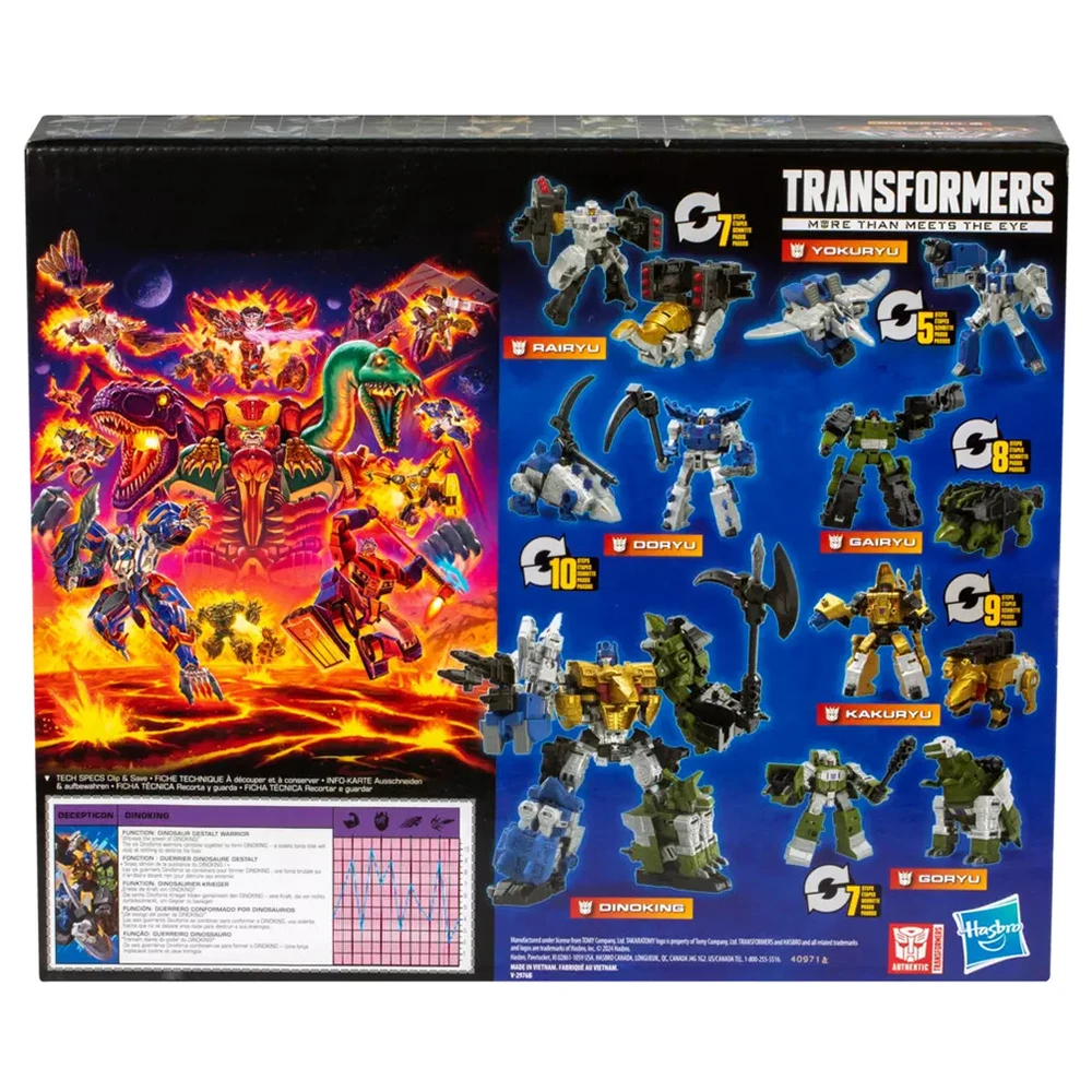 [In-Stock] Transformers Legacy United Dinobot Dinoking Multipack Nice Collectible 6-Pack-Set Action Figure Robot Model Toys
