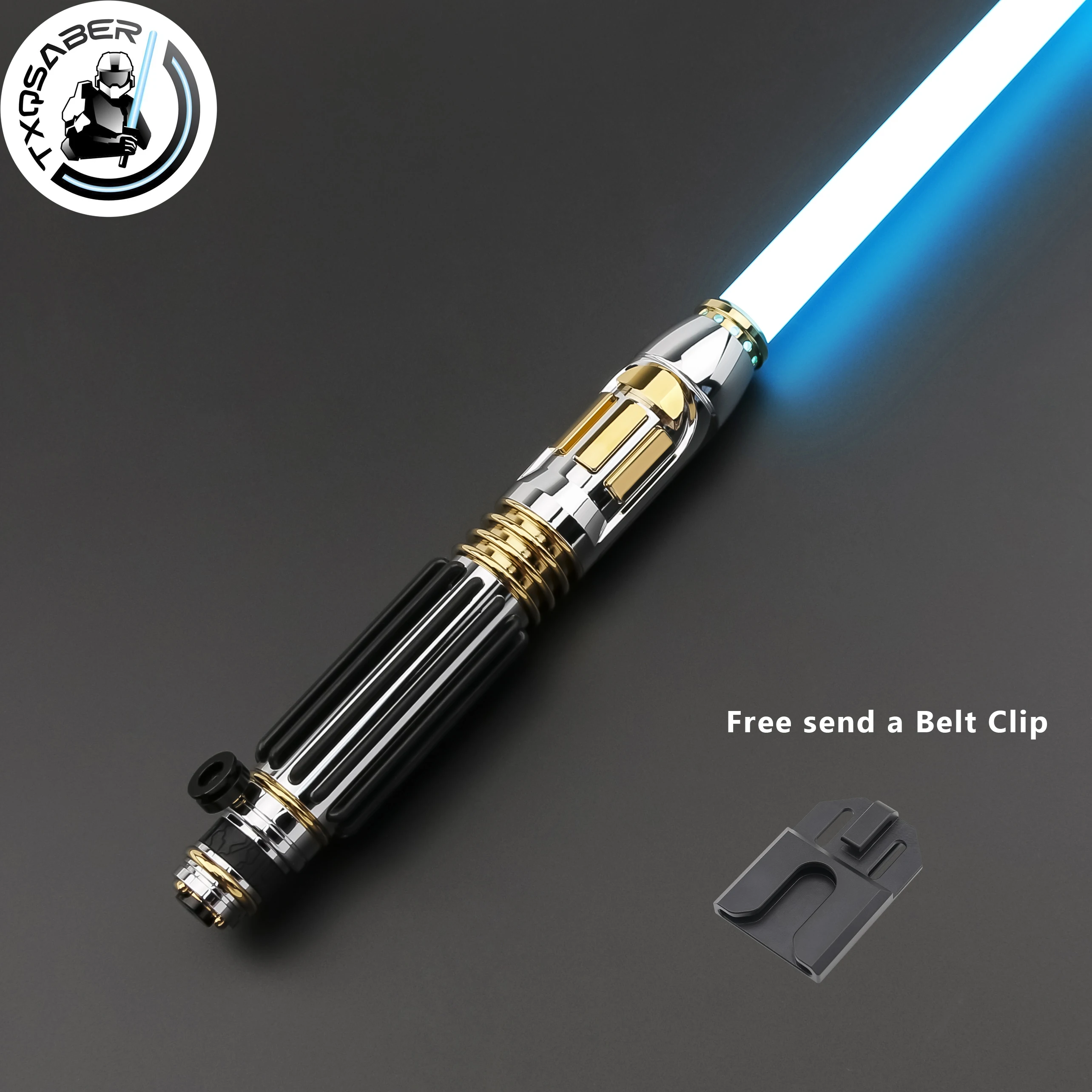 

TXQSABER Реплика светового меча Windu Master с металлической рукояткой SRGB Pixel Light Sword FOC Smooth Swing Blaster Лазерный меч Игрушки для косплея