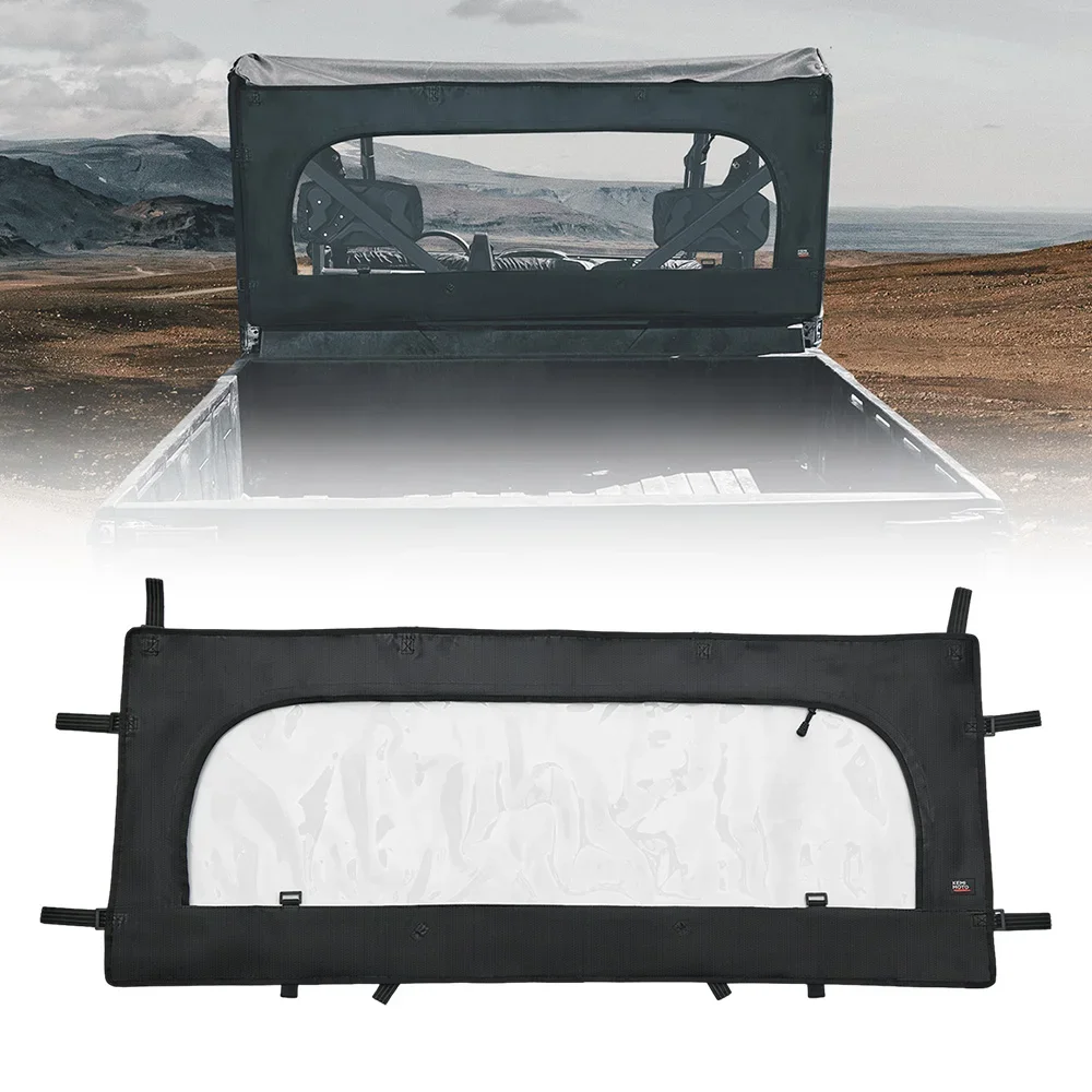 

Rear Soft Windshield UTV Durable PVC Transparent Film Dustproof Full Windscreen For Tracker 800SX / 800SX Crew 2020-2024