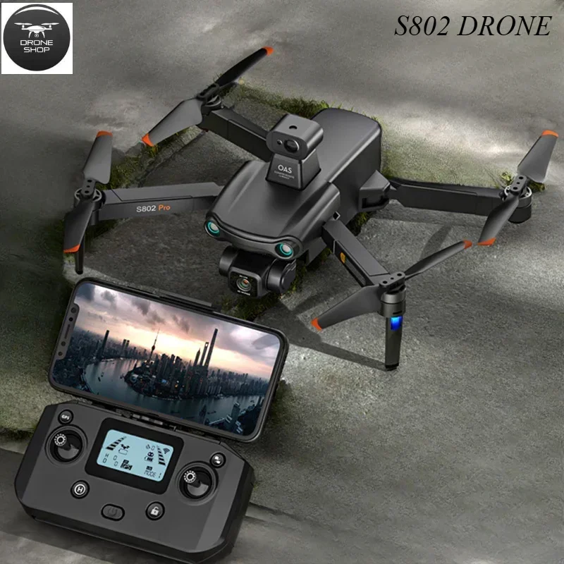 

New S802 GPS Drone 3-Axis EIS Gimbal 4K Professional HD Camera Drones Obstacle Avoidance Brushless Foldable Quadcopter Dron Toy