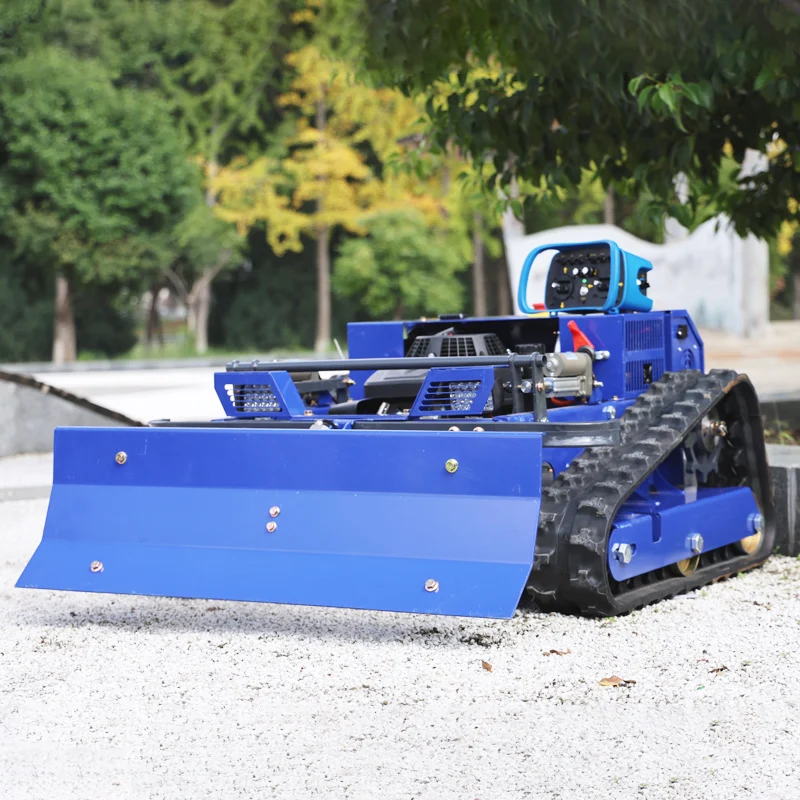 Customized Remote Control Tank Robot All-Terrain Flail Lawn Mower CE Euro V Fast Delivery for Large Yard Farm Lawn