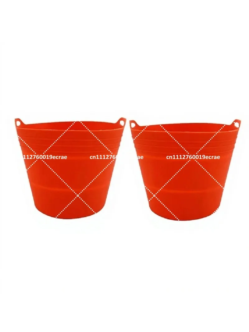 2Pcs Reusable Silicone Grease Bucket Liners for Pellet Grills, Smoker Grease Drip Pan Liners