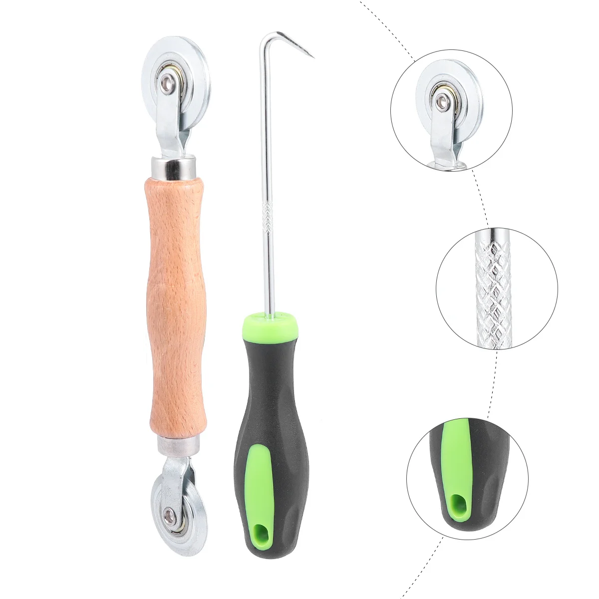 

2Pcs Screen Spline Roller Tool Convex Concave Rollers Household Tool Accessories Portable Smooth Operation Screen Net