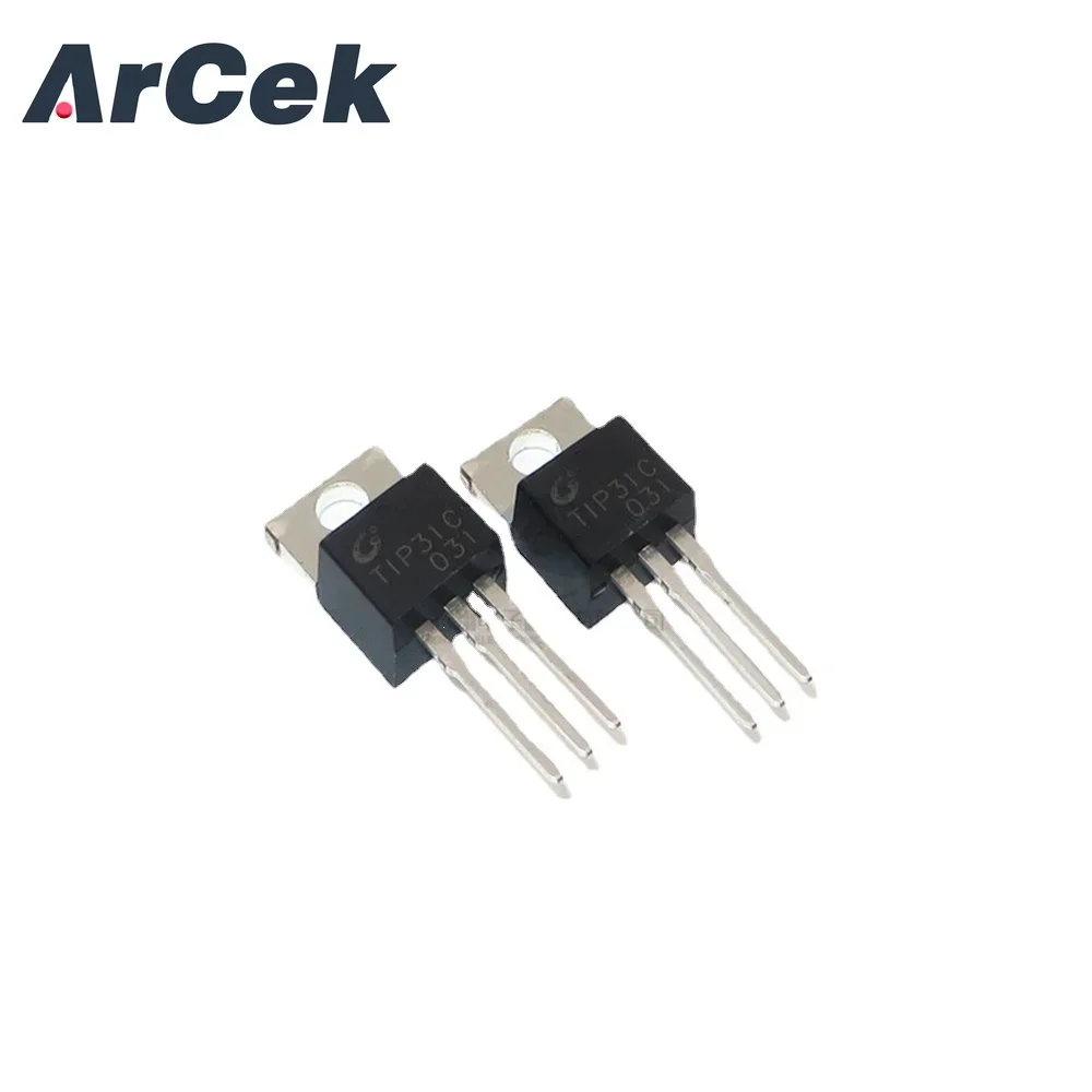 10PCS TIP31C TIP32C 100Vdc TO220 TIP31 TO-220 new and original IC  POWER TRANSISTORS COMPLEMENTARY SILICON