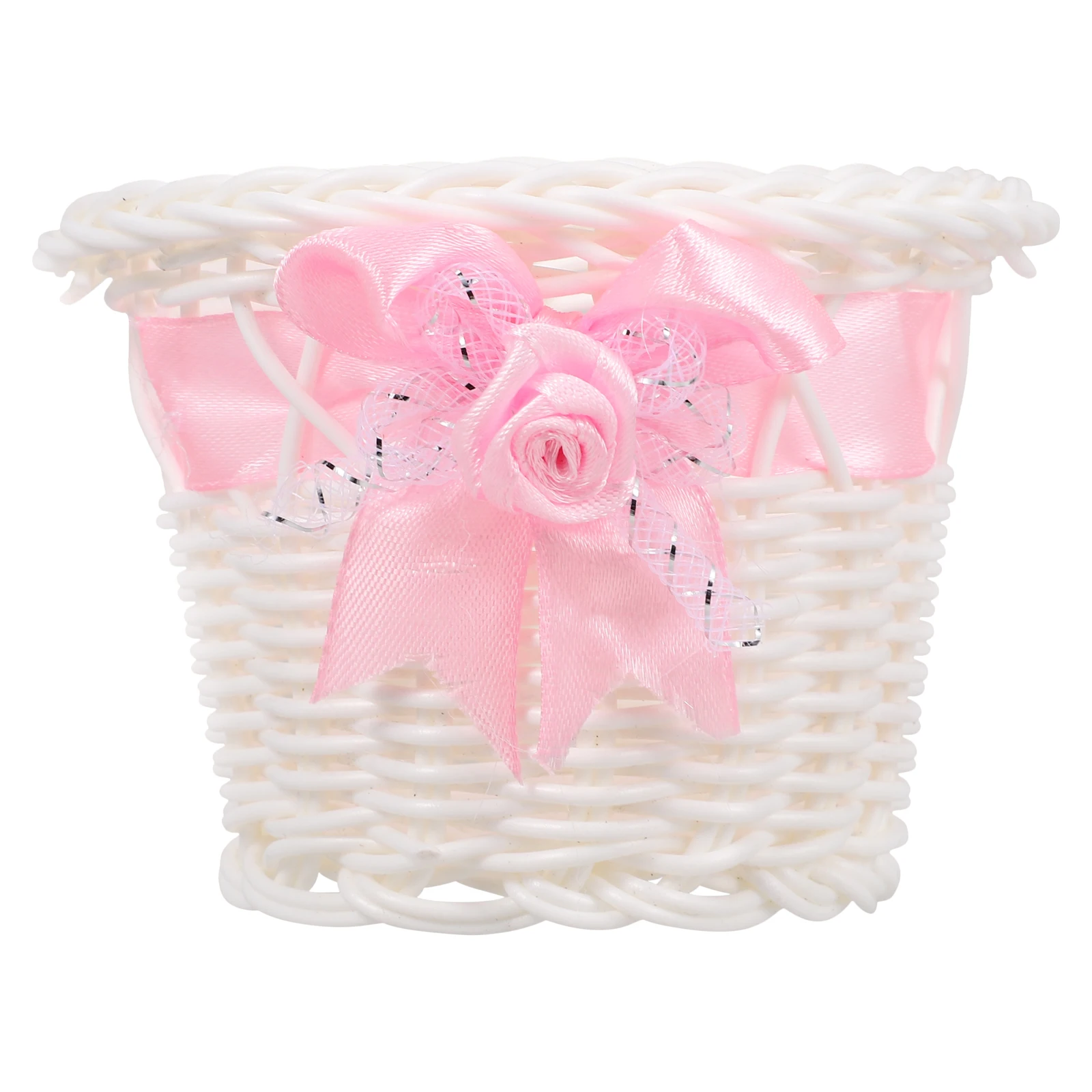 

Rattan Storage Basket Small Blue Mini Woven Basket for Wedding Party Candy Dried Fruit Organizer Home Decor Container