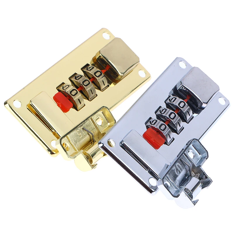 1kit Password Lock Latch Silver Coded Lock 65mm*29mm Retro Vintage Jewelry Wooden Box Gift Case Luggage Suitcase Chest Hardware