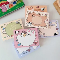 100Pcs Puppy Animal Friends Memo Pad Scrapbook Decorative Material Message Notes Paper Notepad Cute Stationery