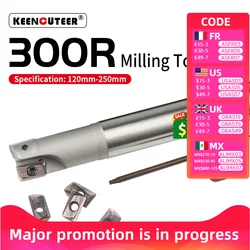 1PC BAP 300R milling cutter 120-250mm Milling tool holder face milling cutter for carbide 10PCS insert APMT1135 KT1505 KT930