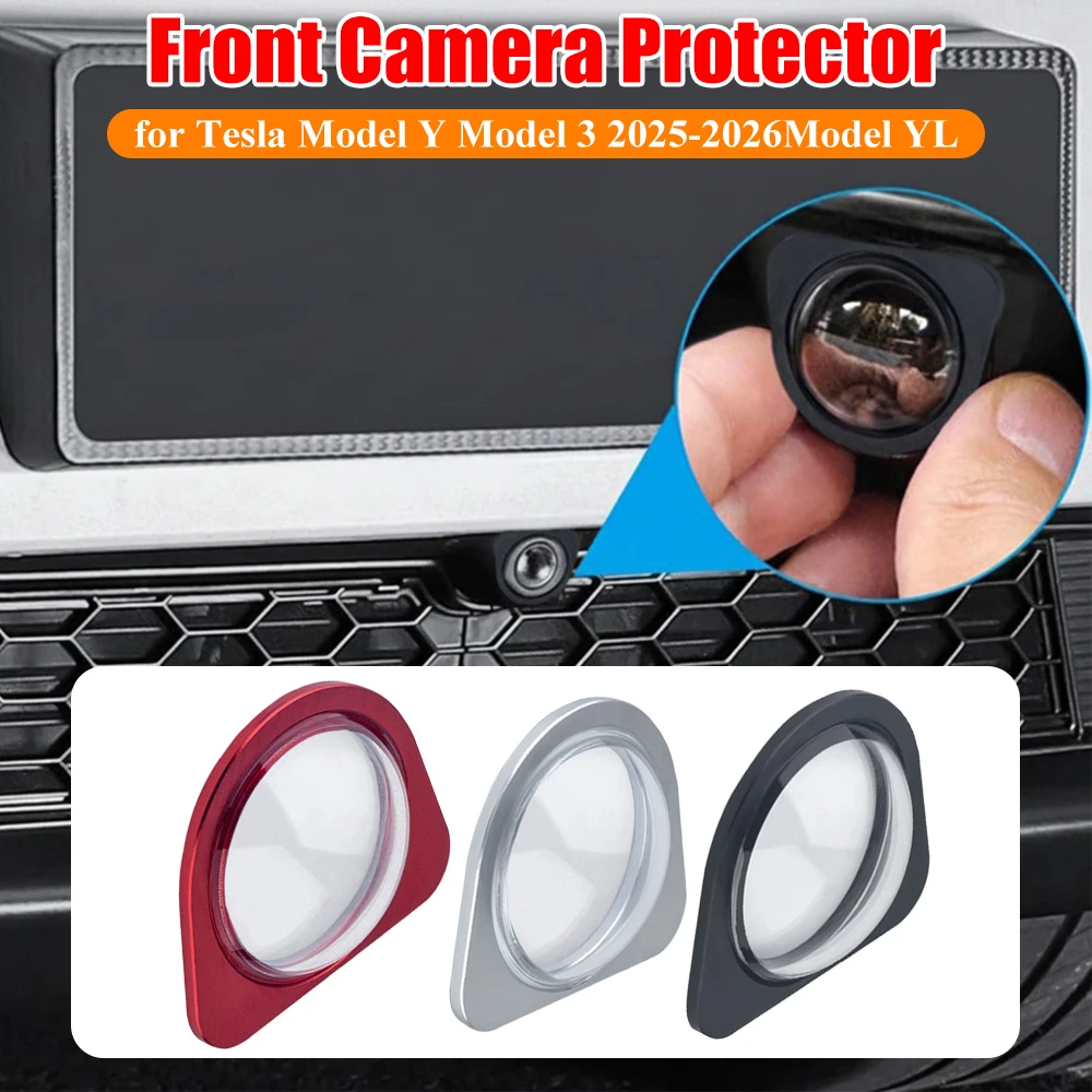 

Front Bumper Camera Lens Protector Scratch & Drop Resistant Protective Cover Kits for Tesla Model Y/3 2025-2026Model YL