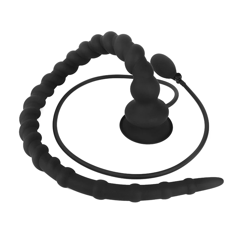Super Long Inflatable Anal Plug 47 Inch Long Butt Plug Anal Dilation Swelling Sex Toys BDSM Gay Anus Extender Prostate Massager_voghion.com