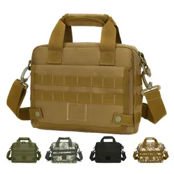 Outdoor Tactical Handbag For Men 10-inch Tablet PC Bag CAMO Waterproof Briefcase Document Messenger Bag AVA142