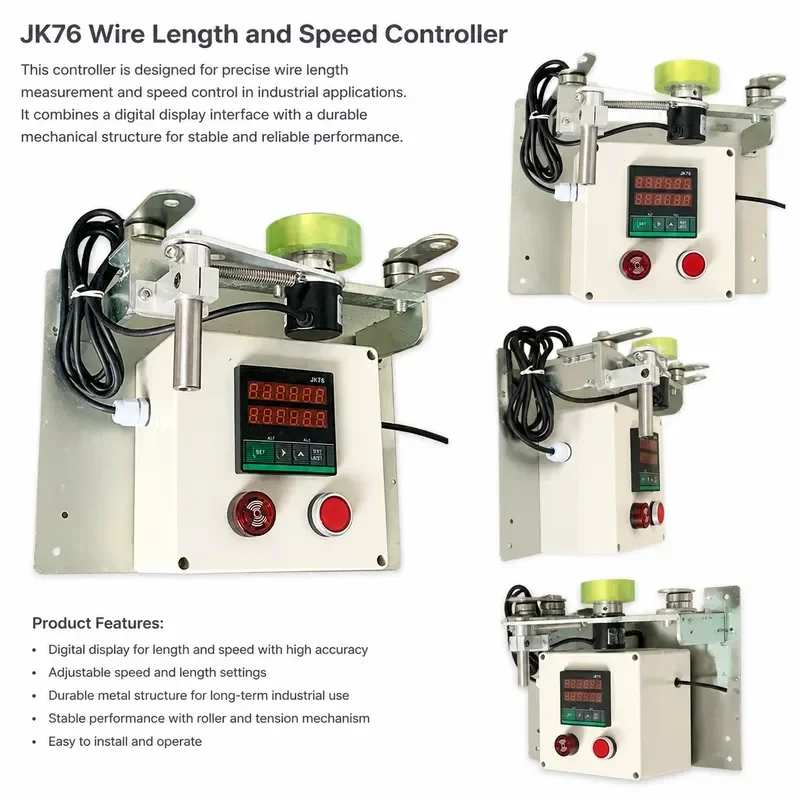 Roller-Type Electronic Digital Display Wire Length Meter Cable Measuring Counter with Alarm Reminder for Precision Measurement