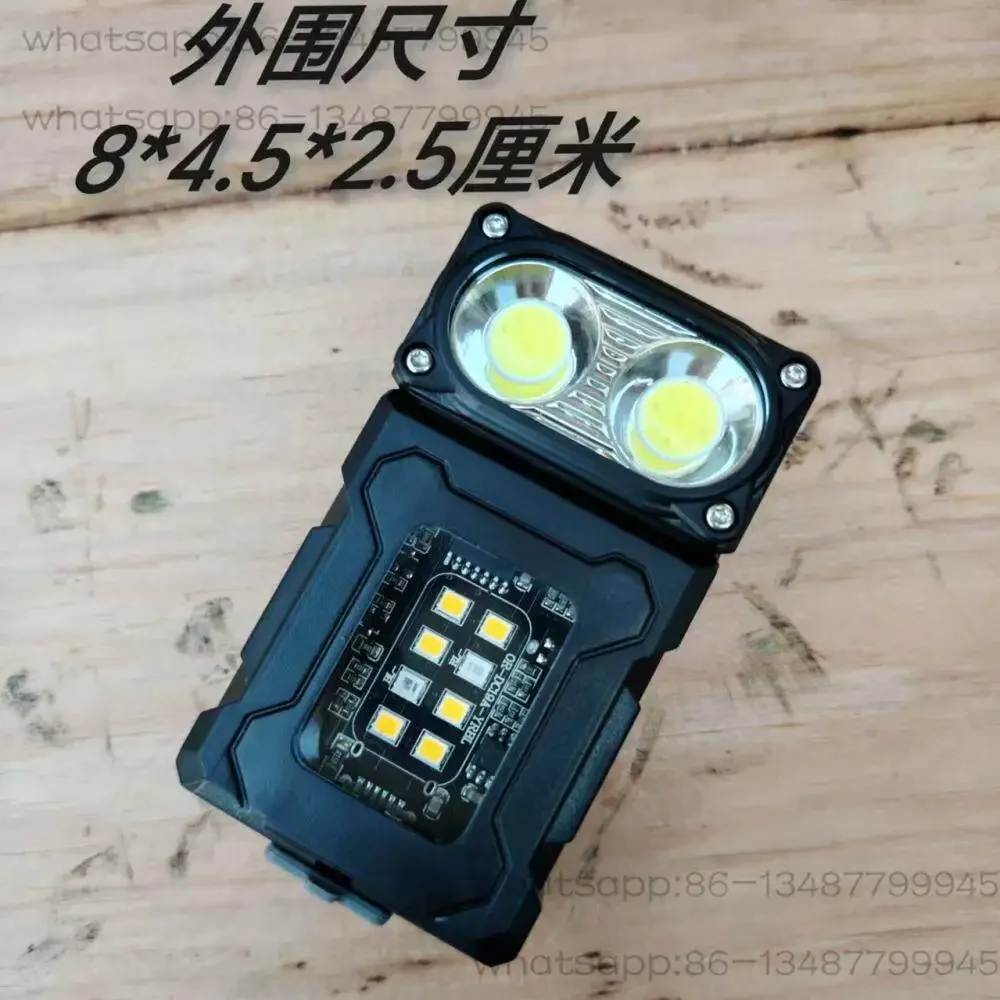 19 Ship Work Light Strong Magnetic Work Flashlight Outdoor Emergency Flash Micro Power Bank with Side Light