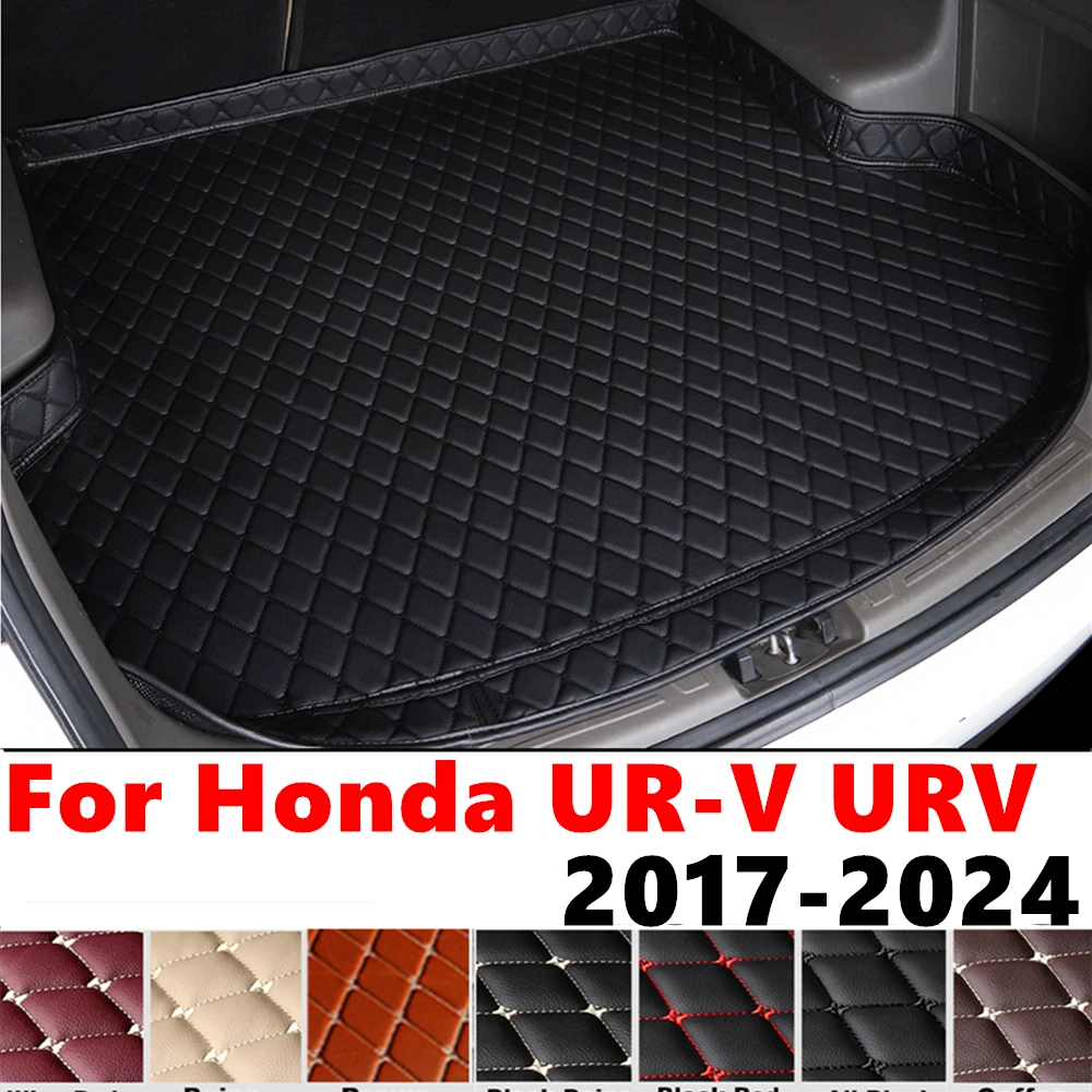 

High Side Car trunk mat for Honda UR-V URV 2024 23 2022 2021-2017 XPE Rear Cargo Protect Cover Liner Tail Boot Tray luggage Pad
