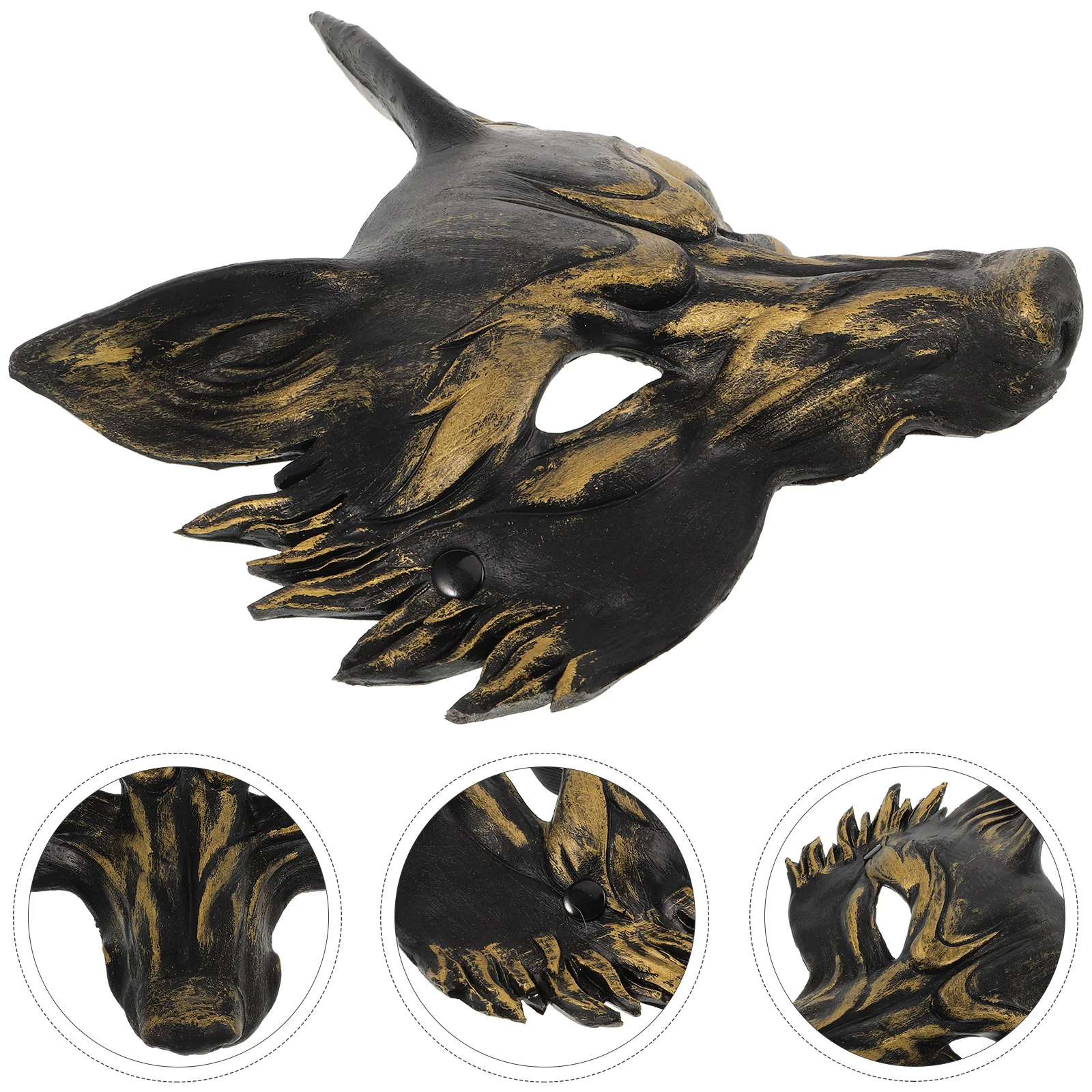 

Mask Dress Up Party Supply Half Face Tiger Halloween Animal Masquerade Makeup Creative Pu Foam Performance