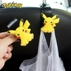 Anime Pokemon Pikachu Figures Car Hook Pokemon Cute Cartoon Seatback Car Interior Decoration Hook Toys Gifts