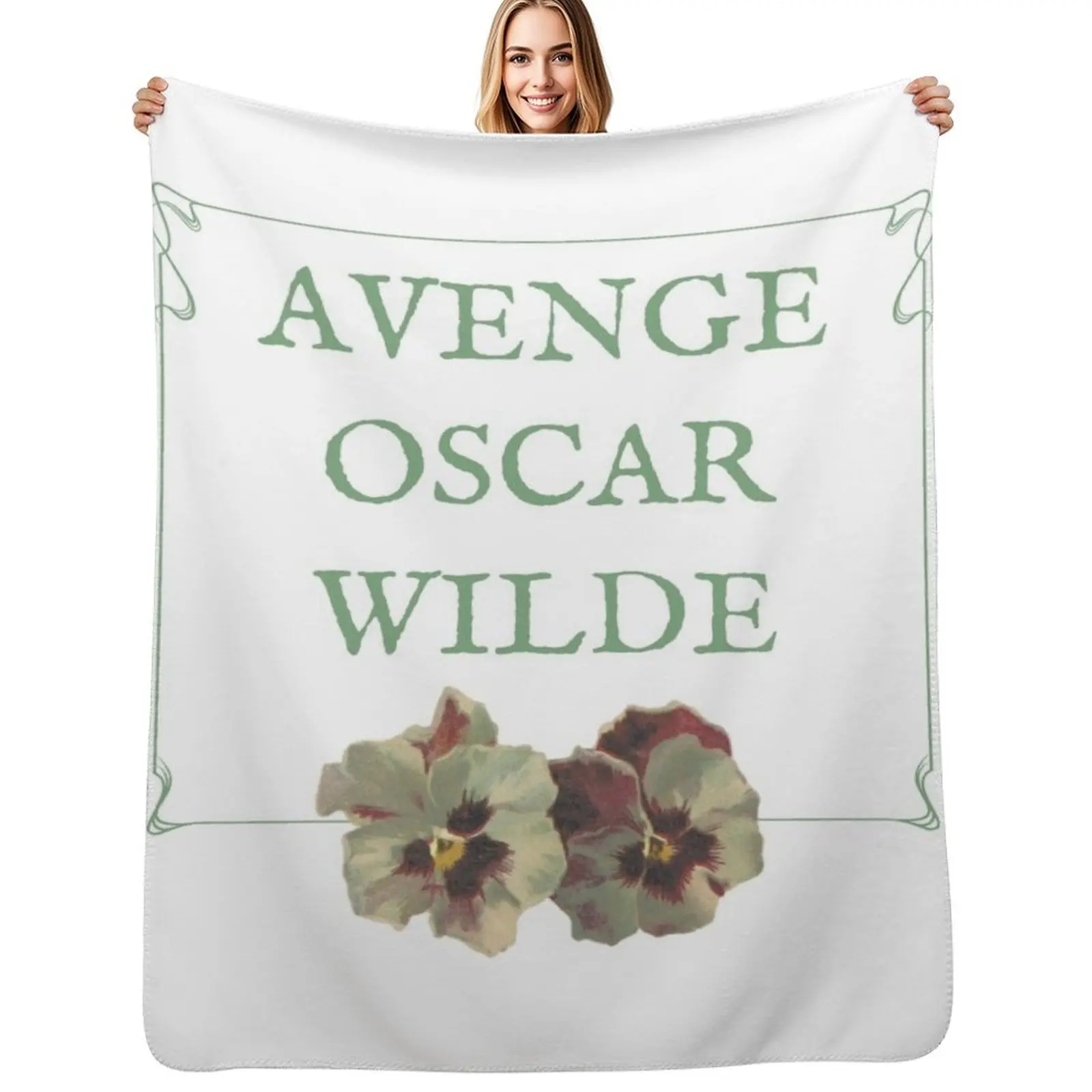 Avenge Oscar Wilde Throw Blanket Travel for sofa Blankets For Sofas Decorative Throw Decorative Beds Luxury St Blankets