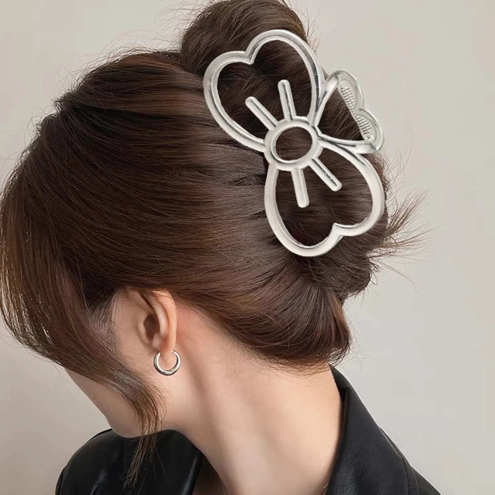 Alloy Bow Hair Claw Catcher Gold Cute Hairpin Hair Crab Women Korean Ponytail Hair Crab Claw Fashion Hair Accessories Headwear