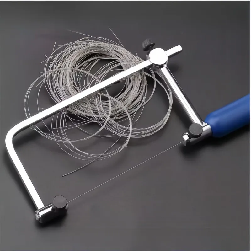 5PCS 0.25mm Silver-Core Diamond Wire 10m Smooth Burr-Free for Artificial Jade Granite Plastic Board