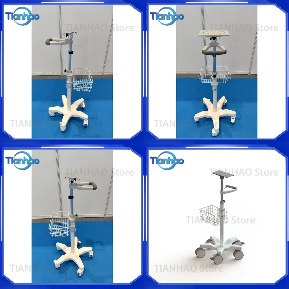Medical Computer Cart Trolley for Healthcare Use Height-adjustable Nursing Design Multifunctional Hospital Mobile Workstation