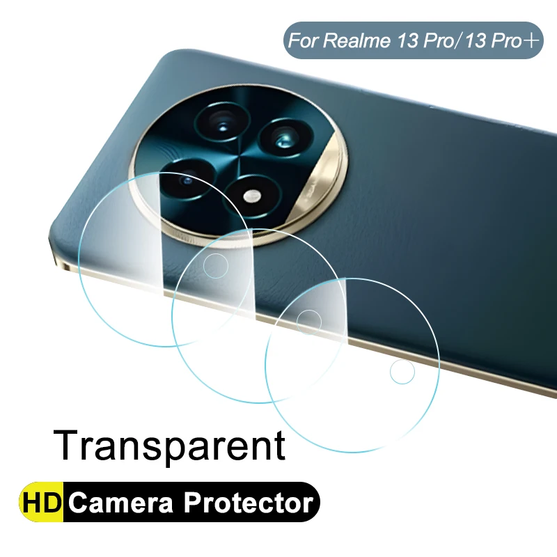 3Pcs Clear Camera Protector For Realme 13 Pro Plus Full Coverage Back Lens Tempered Glass on Realme13Pro＋ 5G Realmi 13Pro Film