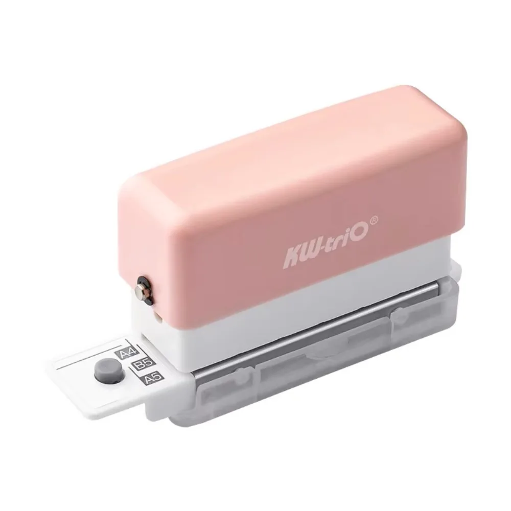 

Student Stationary Loose Leaf Bind Hole Puncher A4 A5 B5 with Chip Box Paper Puncher Mini Stable Round Hole Puncher Punch