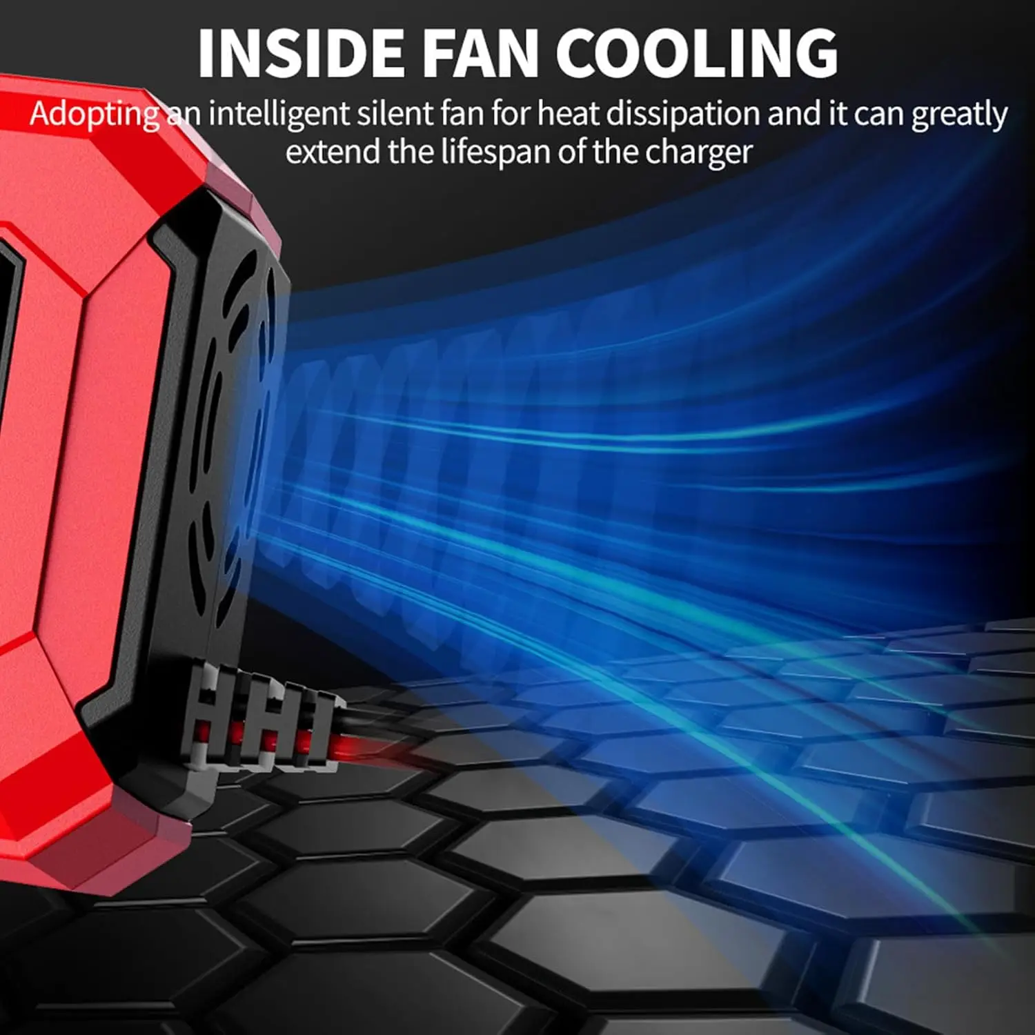 Caricabatteria per auto intelligente 6A 12V, display LCD, piombo-acido per auto moto, batteria start stop, AGM, EFB, GEL, utilizzo batteria