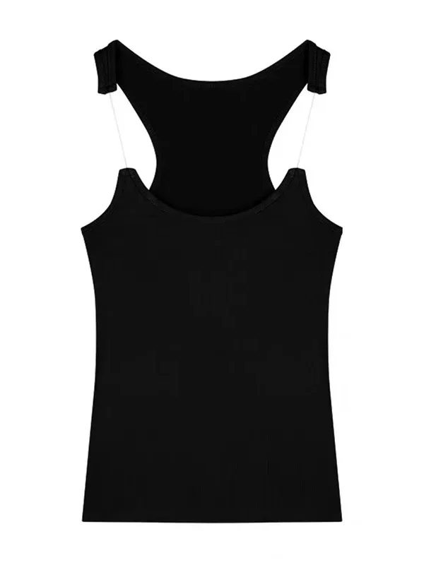 Women Ypro Ribbed Invisible Strap Tank Top Camis Tee Fashion Women Tank Tops White 2025 New Fashion Women Tank Tops MWQ9
