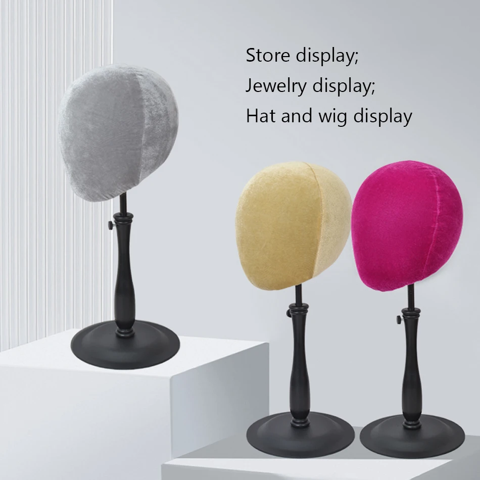 Schaufensterpuppenkopf mit verstellbarem Perückenständer, Schwamm-/Schaumstofffüllung für Haare, Hut, Schmuck, Display zum Stylen