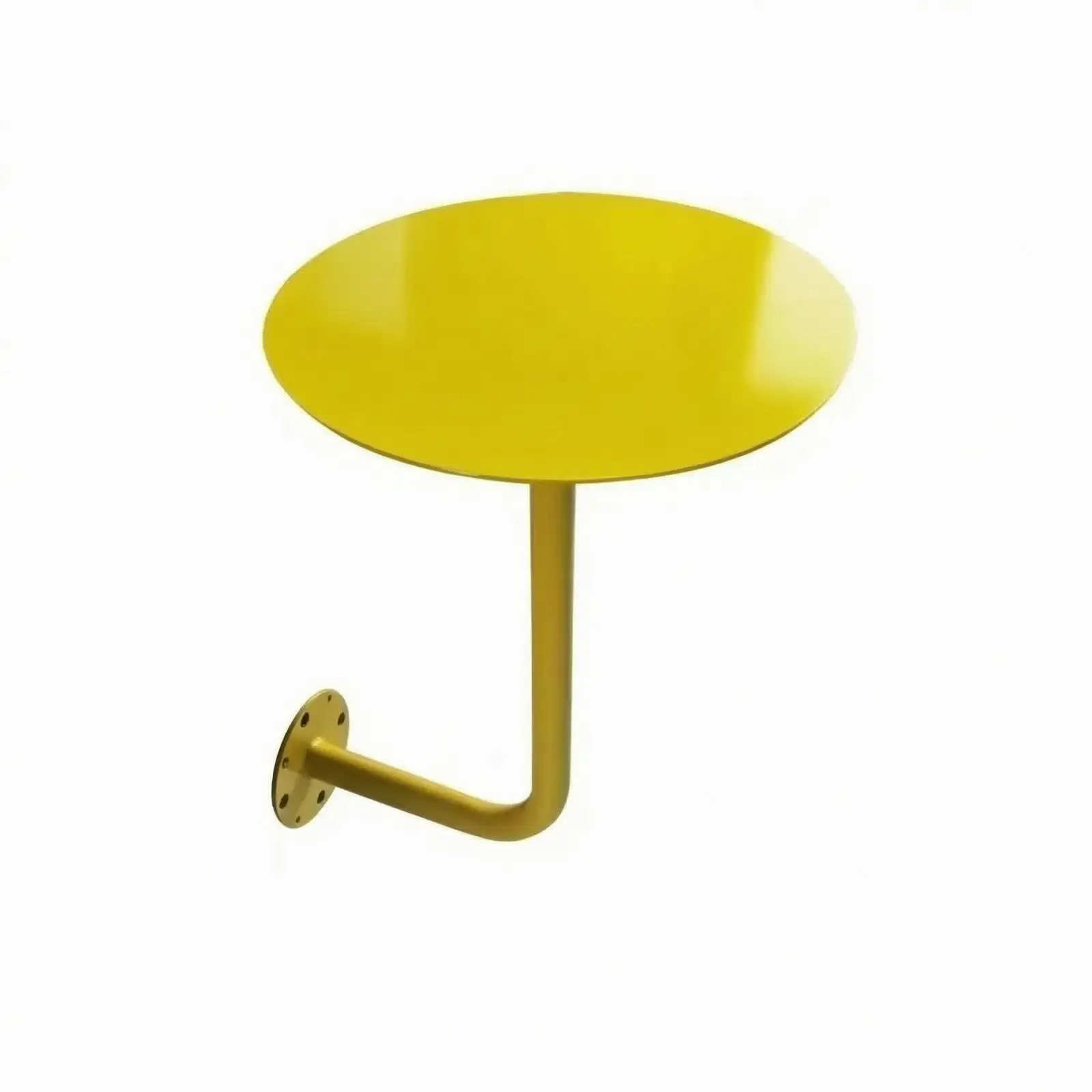 Sturdy Iron Round Coffee Table for Living Room Small Wall Mounted Side Table Space Saving Minimalist Aesthetic Auxiliary Table