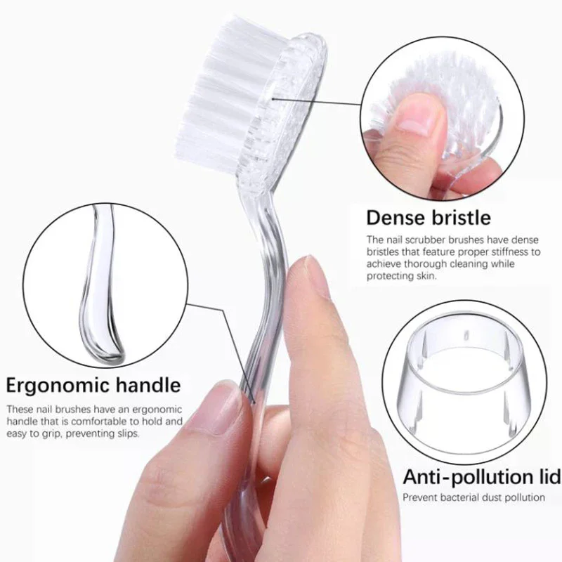 Brosses à ongles douces, à Long manche, pour maquillage, manucure, dépoussiéreur, maquillage, Gel UV acrylique, produits pour ongles