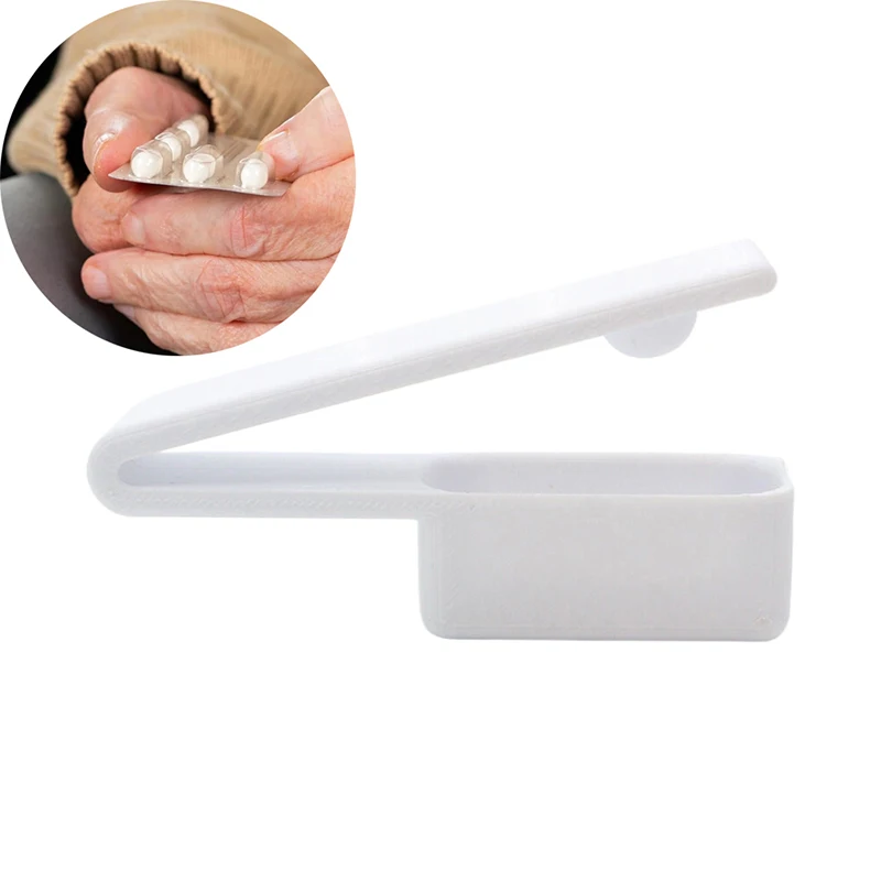 Portable Pill Taker Anti Pollution Artifact Medication Dispenser Pill Taker Cup Organizer For Vitamins Fish Oil Pill Popper Tool