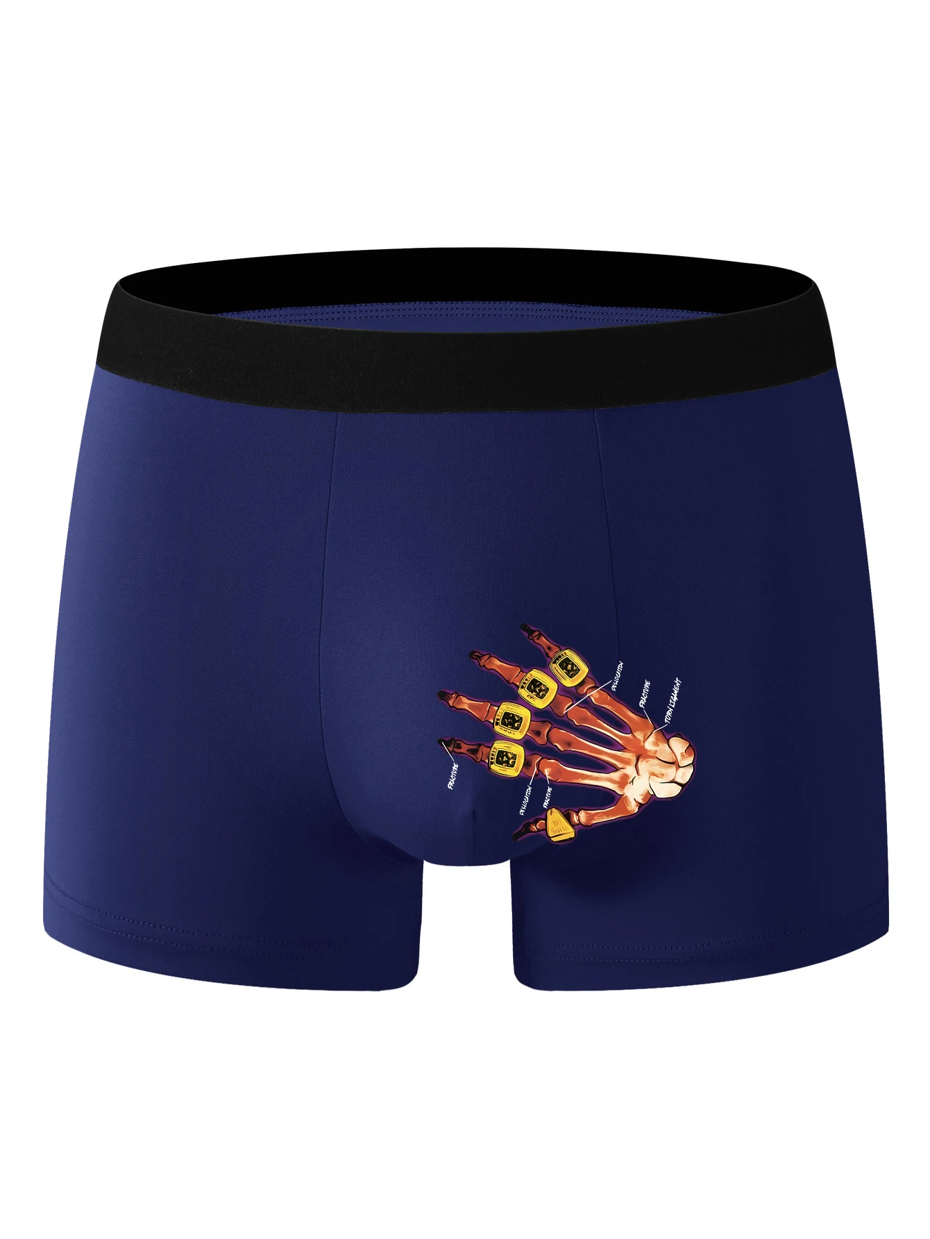 The men underwear is very comfortable simple close-fitting four-corner shorts have a logo for the new style in the summer of 25