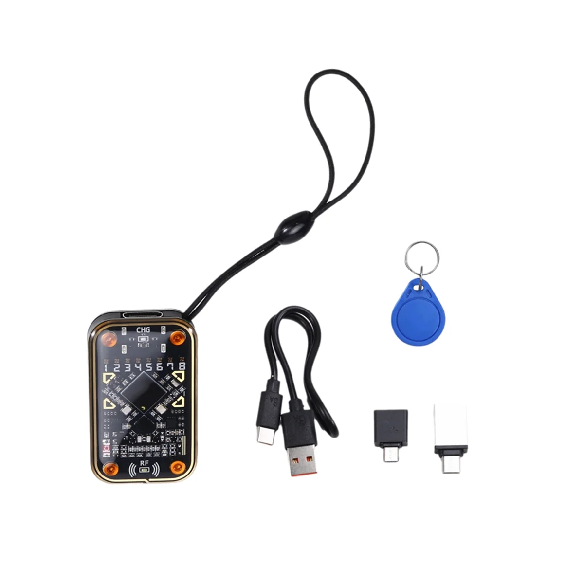 B03B-RFID Smart Chip Reader Kit Emulator RFID Emulator Read Writer EM125Khz IC 13.56Mhz Badge Decode Support Clone Card