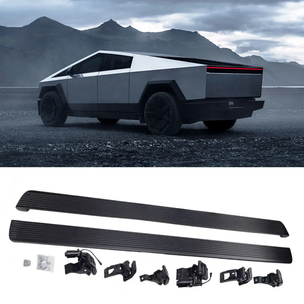 Aluminium Deployable Electric Running Boards Fit for Cybertruck 2024 2025 Power Side Steps Side Step Pedal Running Step