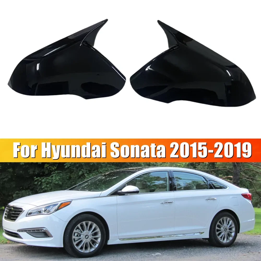 

Rearview Mirror Cover Side Reversing Mirror For Hyundai Sonata 9th LF 2015-2019 OX Horn Side Mirror Cover Cap Car Accessories