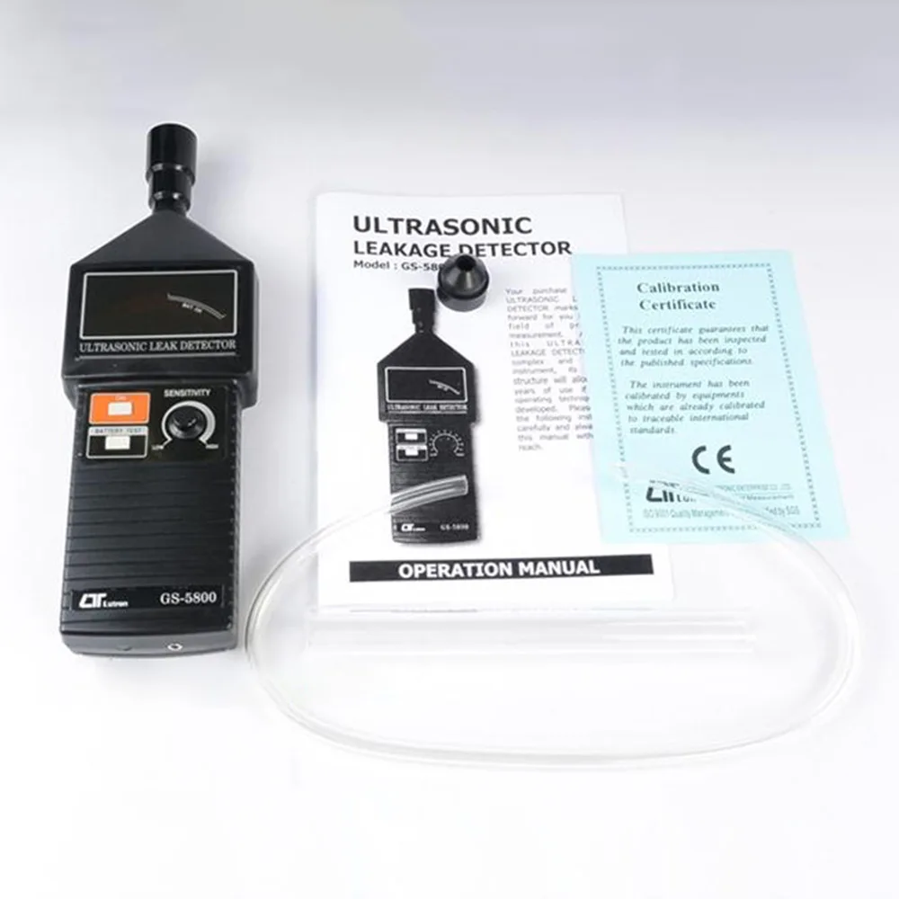초음파 누출 감지기, 20-100KHz 송신기, 신뢰할 수 있는 감지 가스 액체 누출 모니터, 공기 가스 누출 계량기