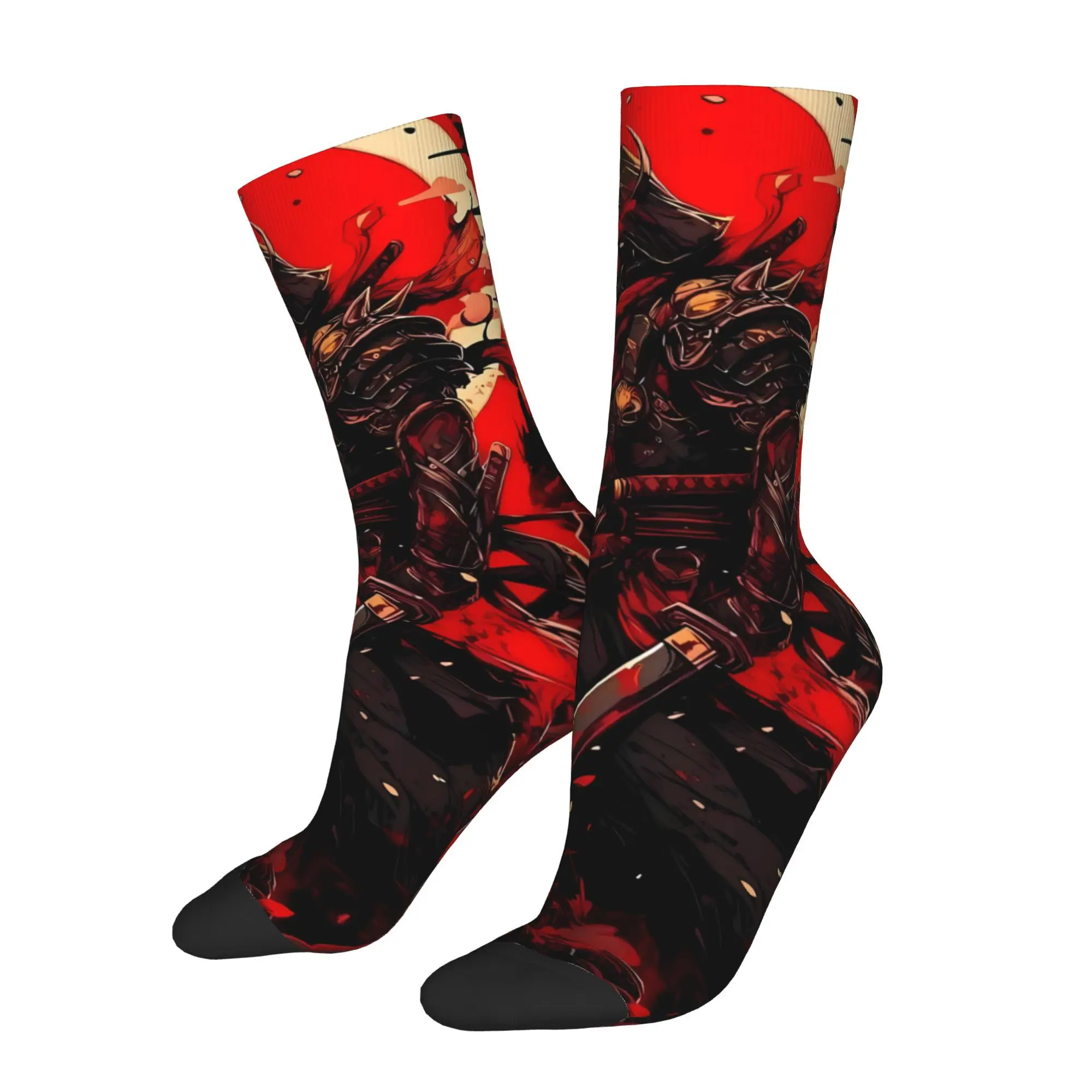 

Мужские велосипедные носки Samurai Warrior Katana Sword, всесезонные дышащие спортивные носки для весны, лета, осени и зимы