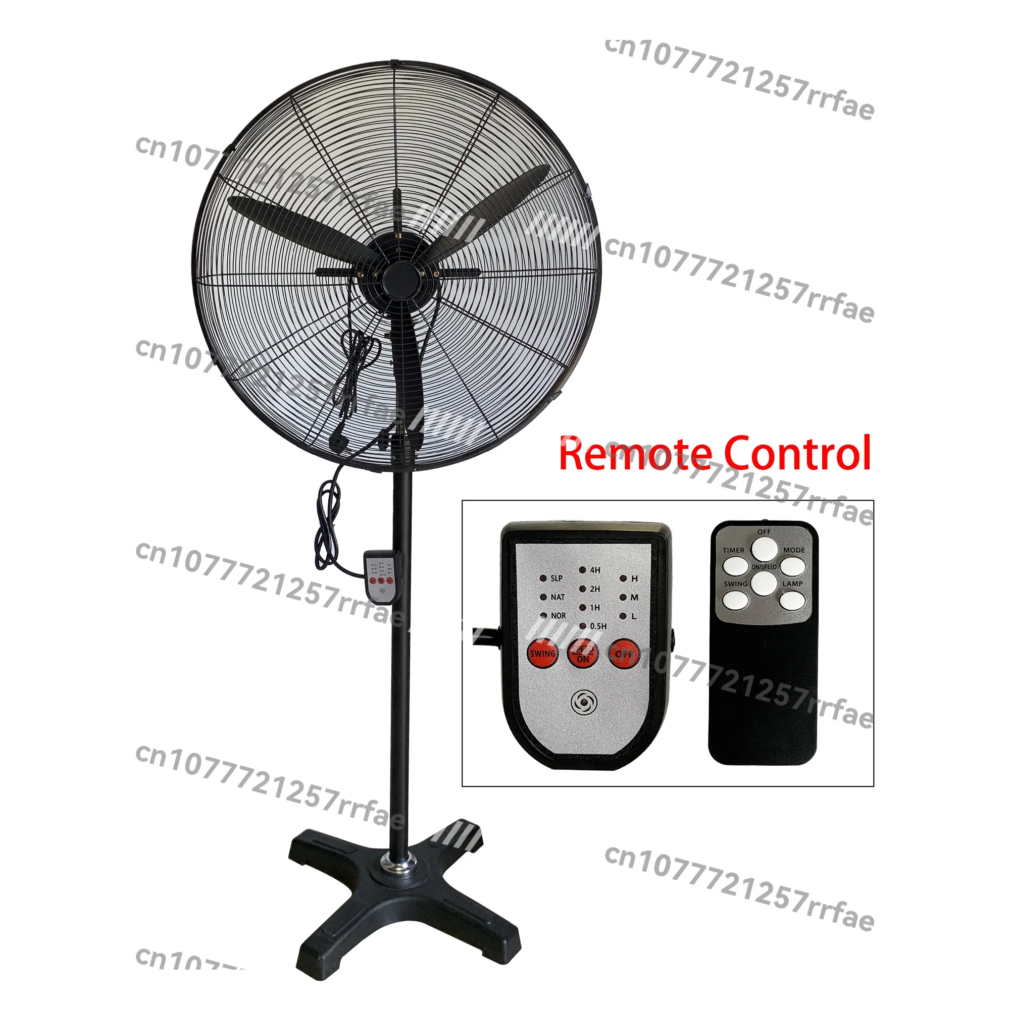 High-quality Commercial Industrial Electric Large-size Remote Control Wall-mounted Oscillating Fan for Warehouse