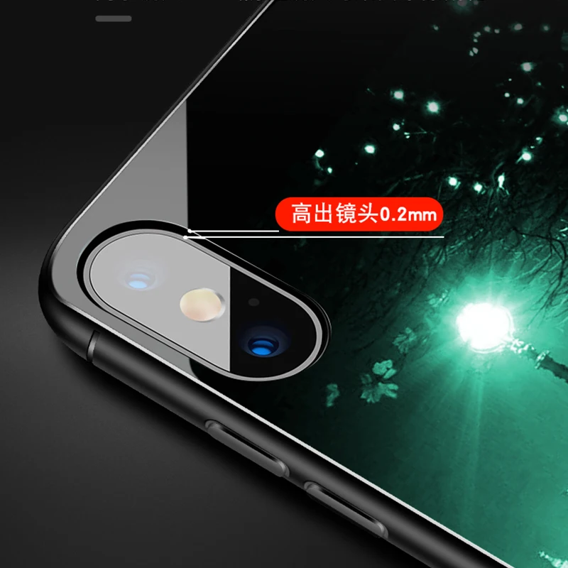 2021 Luminous Phone Case For Huawei Honor 30S View V30 Pro V20 V10 10i 9A Night Shine Glass Cover For Honor 30 20 Pro 8X 7X PLAY