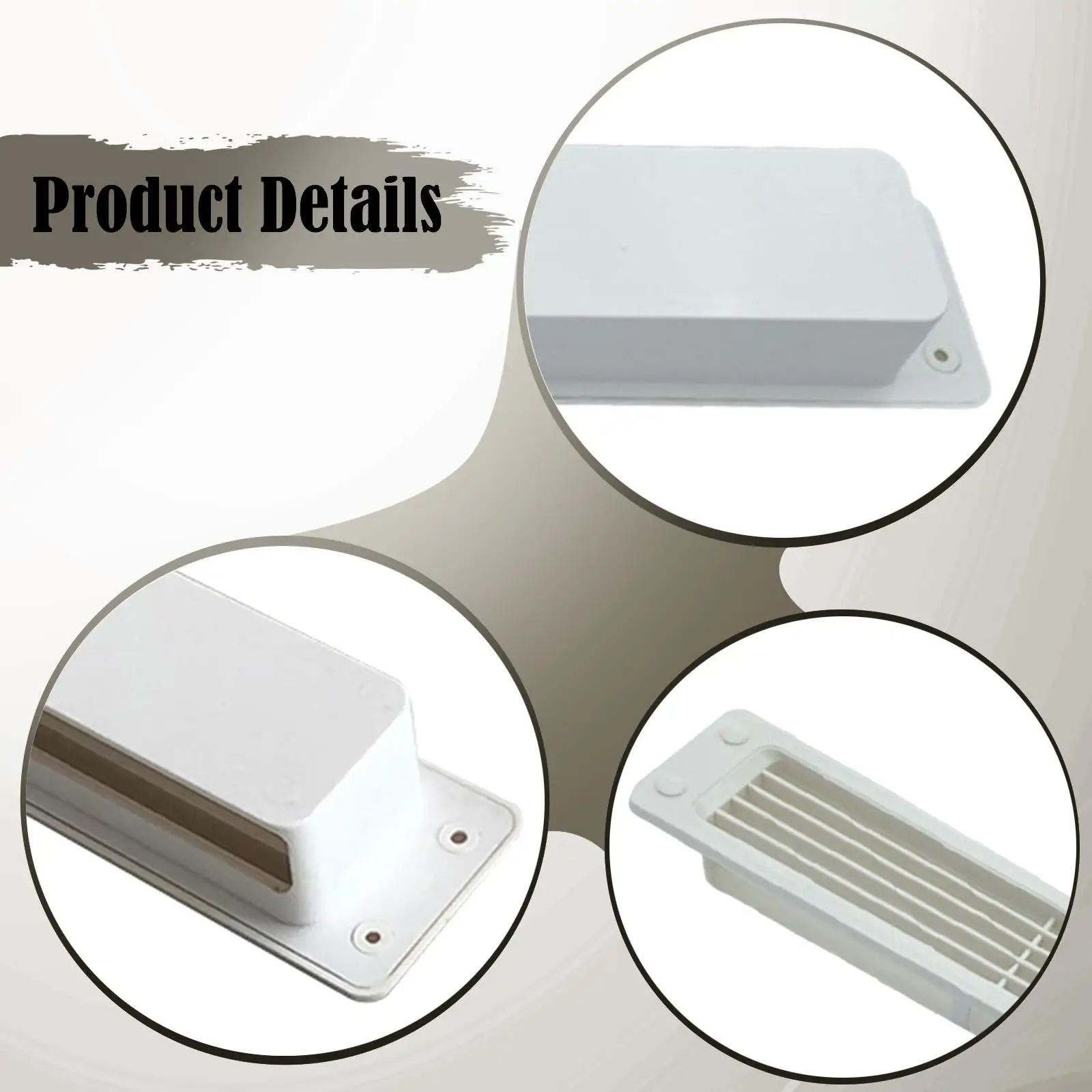Efficient Ventilation Yacht Exhaust Vent Plastic Grille Mesh Air Outlet Cover Leakproof for Boat Camper RV Trailer