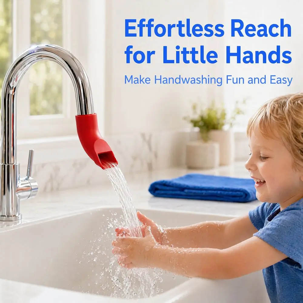 Splash-proof Kitchen Faucet Extender No Assembly Required Extended Length Tap Sink Accessories Quick Connect Creative